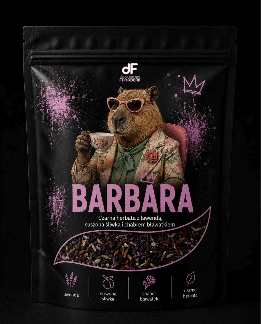 Mieszanka herbaty sygnowana przez Barbarę