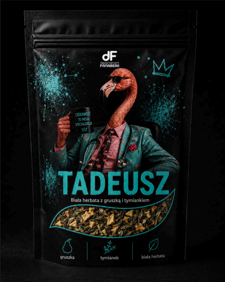 Mieszanka herbaty sygnowana przez Tadeusza